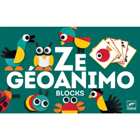 Képkirakó - Geometrikus állatképek - Ze Geoanimo - Djeco