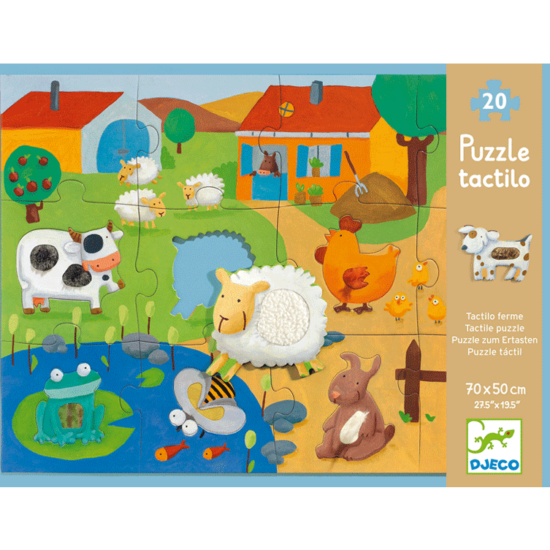 Óriás puzzle - Tanya - Tactile farm puzzle - Djeco