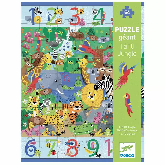 Megfigyeltető puzzle - Dzsungelben - Jungle - Djeco