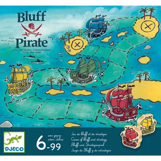 Társasjáték - Szélhámos kalózok - Bluff Pirate - Djeco