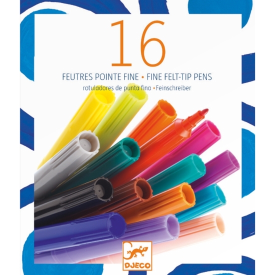 Kreatív eszközök -16 darabos filctoll - 16 thin markers