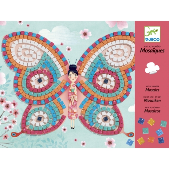 Mozaikkép készítés - Pillangók - Butterflies - Djeco