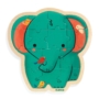 Kép 1/2 - Fa puzzle - Elefánt, 14 db-os - Puzzlo Elephant