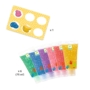 Kép 2/3 - Ujjfesték - Hat csillámos szín - 6 tubes of finger paint - Glitter - Djeco