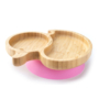 Kép 1/5 - Kacsa bambusz tányér - Rózsaszín Eco Rascals