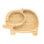 Kép 4/4 - Elefánt bambusz tányér - Rózsaszín Eco Rascals