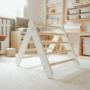 Kép 6/11 - MeowBaby® Montessori fa létra, mászóka gyerekeknek, fehér 